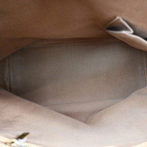 LOUIS VUITTON Cabas Mezzo Shoulder Bag Monogram Leather Brown - Picture 8 of 15